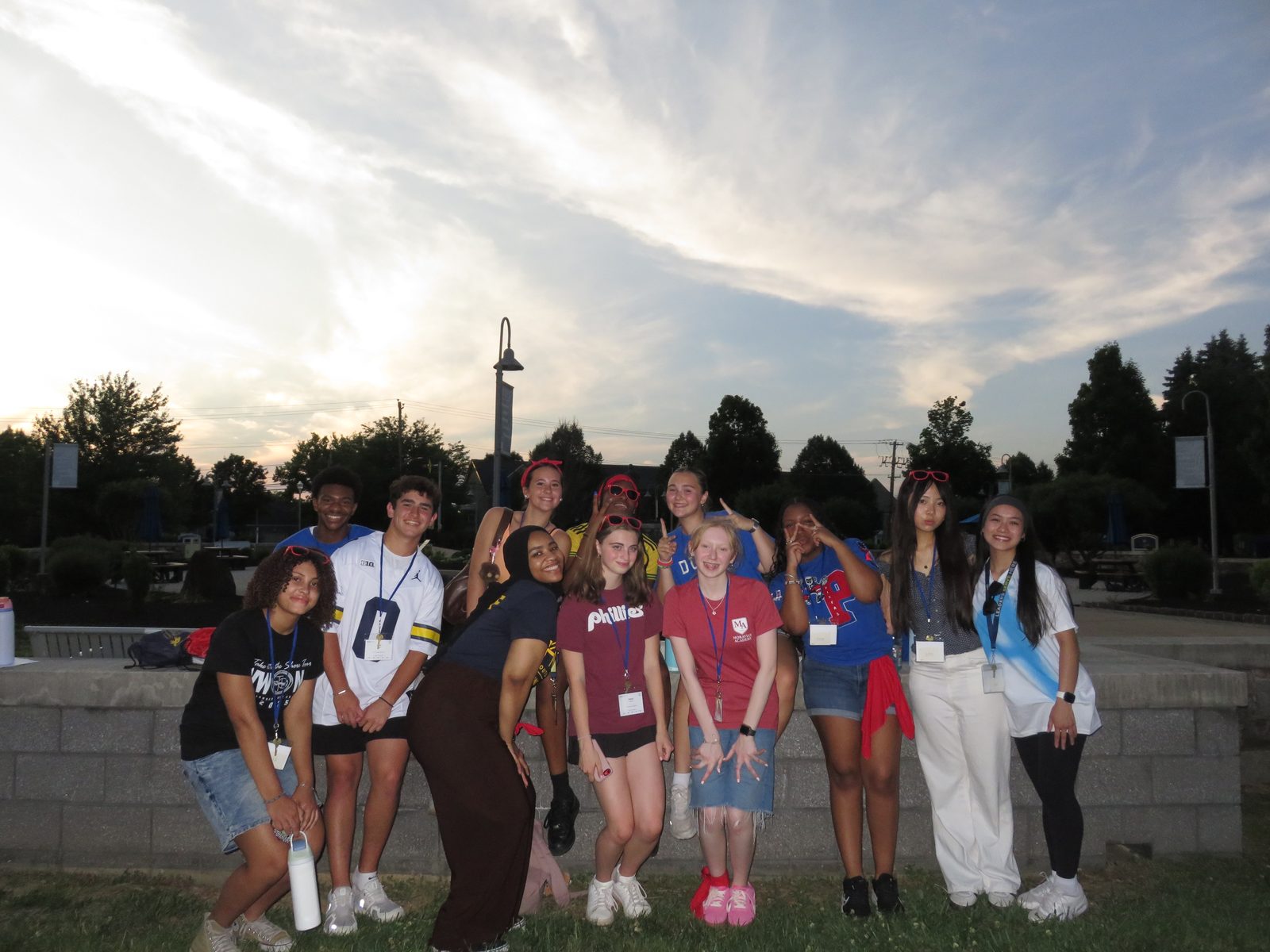 Hoby Leadership Program Volunteers after a Day Weeding Bartram's Garden