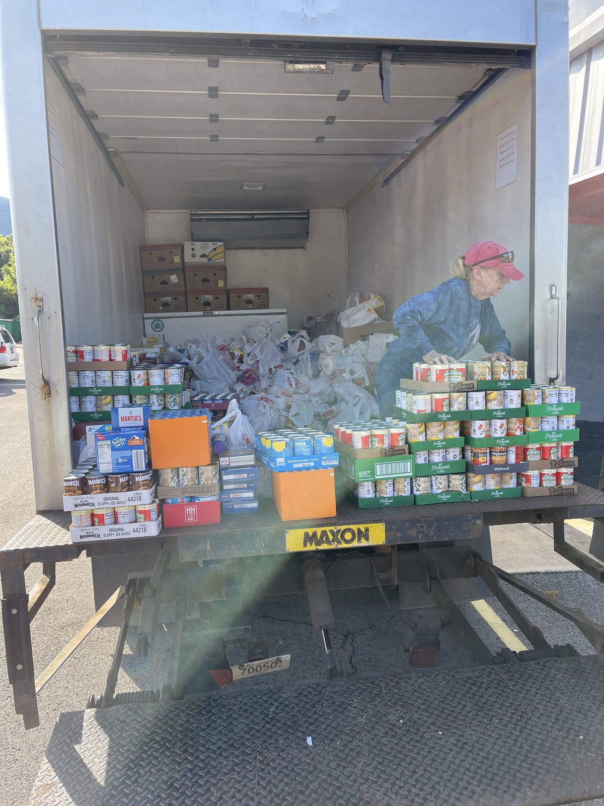 Whitwell, TN Volunteers Stocking the Local Food Pantry